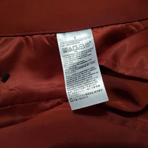 Banana Republic Ultra High-Rise Wide-Leg Pant 8 Burnt Caramel - Picture 4 of 8